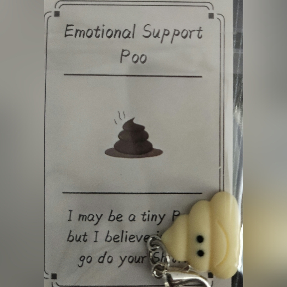 Emotional Support Poo Charms For Keys Or Bags. $5 Ea | Buyer Selects Color - Picture 2 of 3